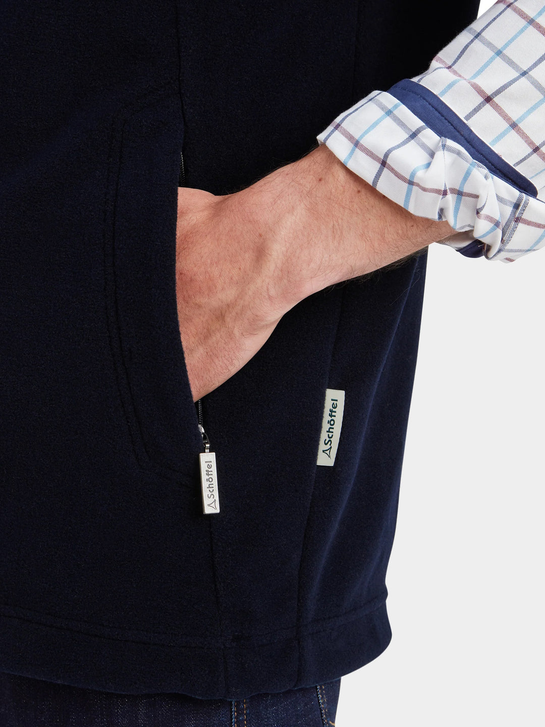 Schoffel Oakham Fleece Gilet Navy