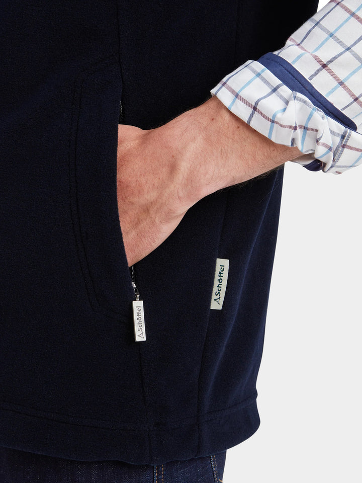 Schoffel Oakham Fleece Gilet Navy