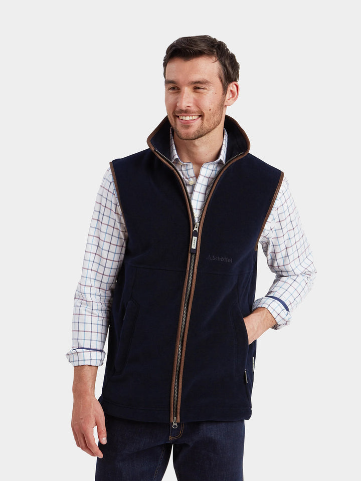 Schoffel Oakham Fleece Gilet Navy