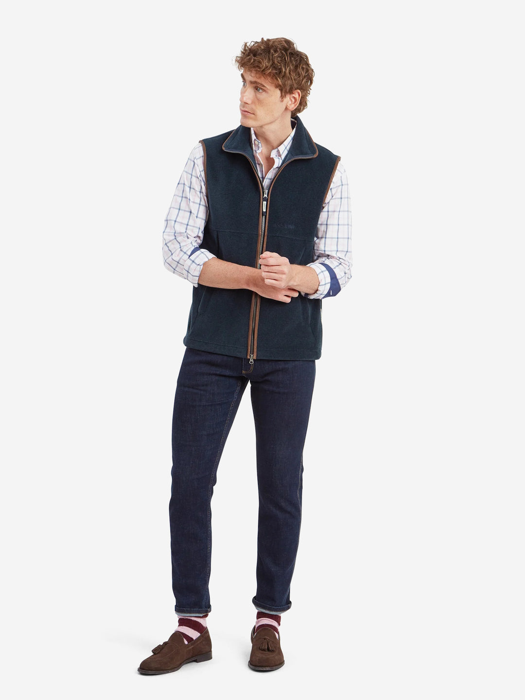Schoffel Oakham Fleece Gilet Petrol Blue