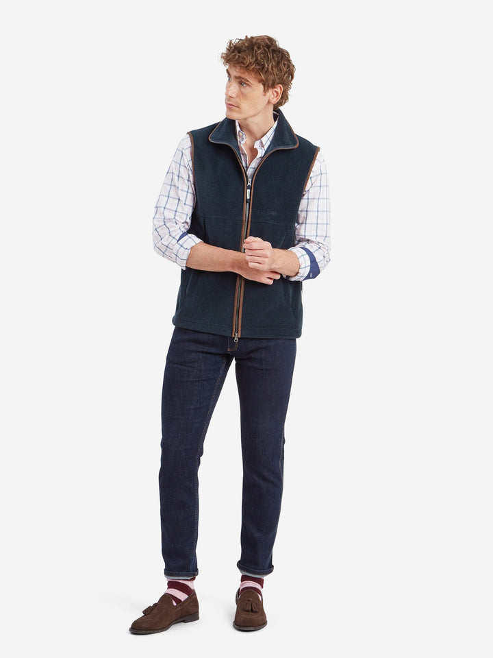 Schoffel Oakham Fleece Gilet Petrol Blue