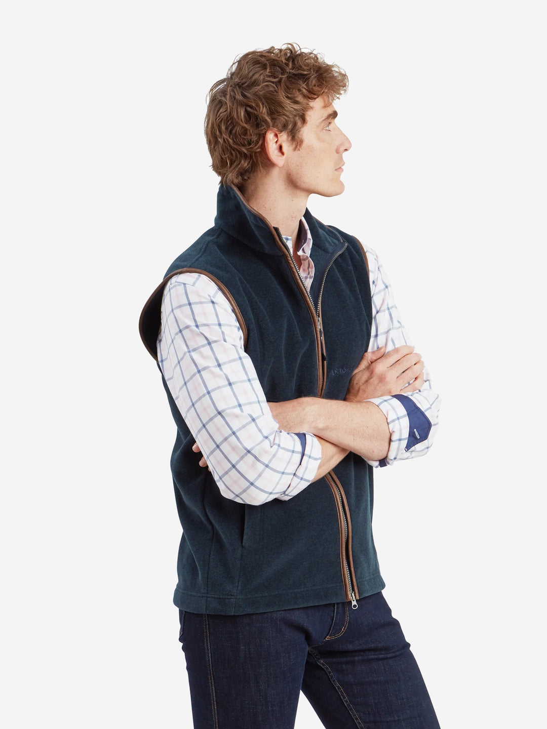 Schoffel Oakham Fleece Gilet Petrol Blue
