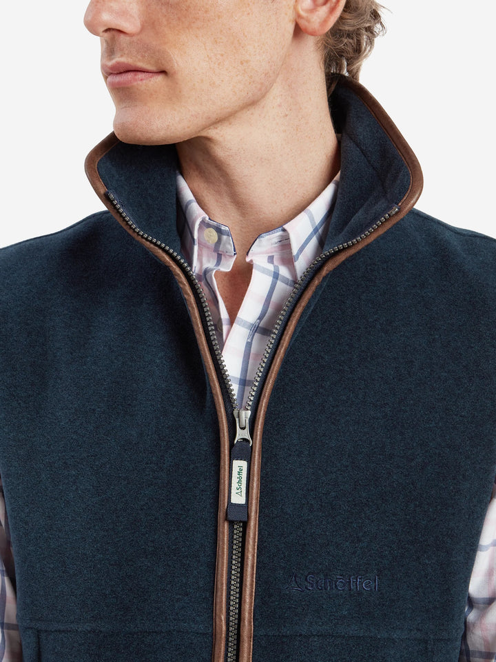 Schoffel Oakham Fleece Gilet Petrol Blue