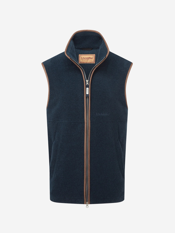 Schoffel Oakham Fleece Gilet Petrol Blue