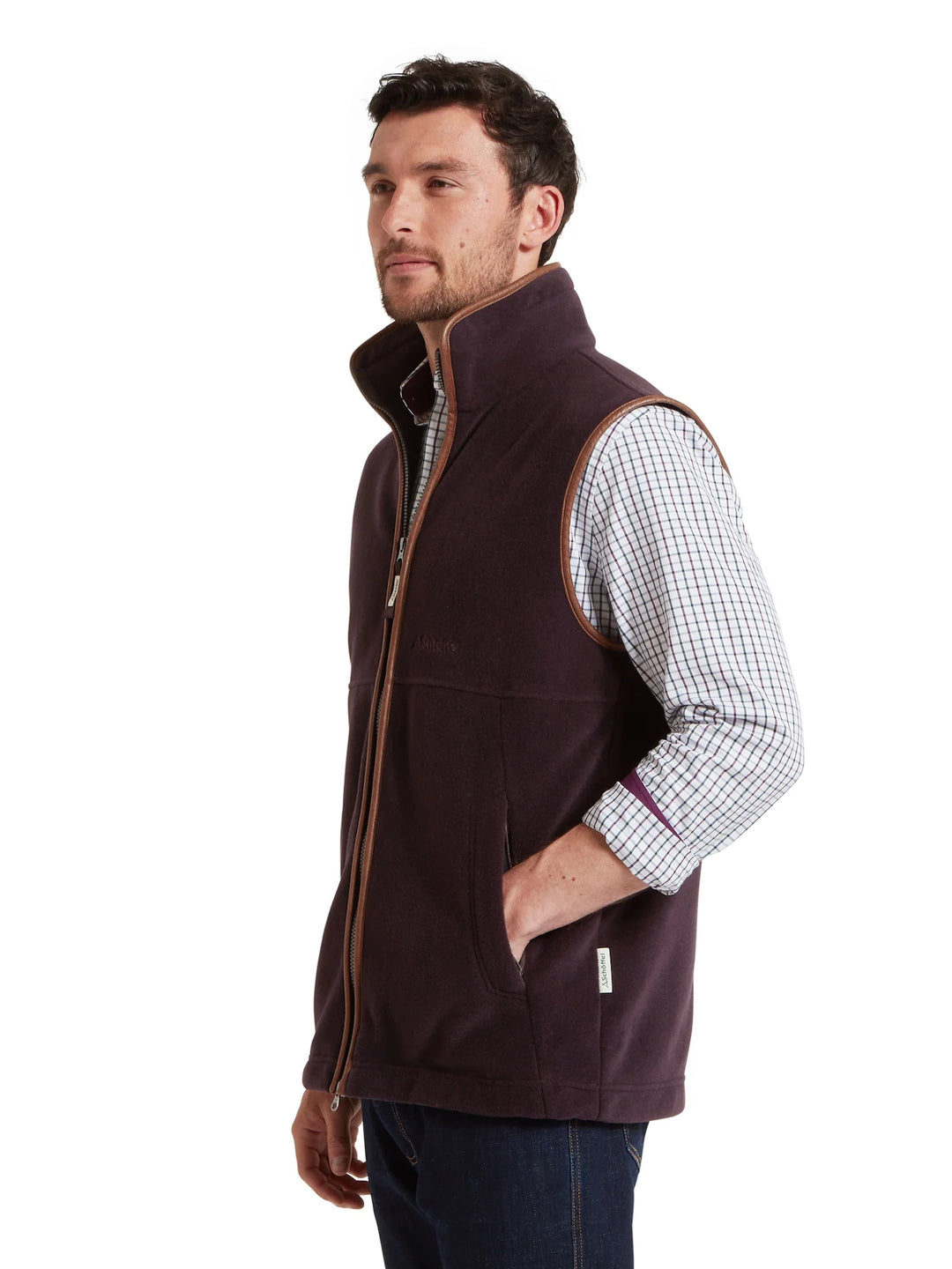 Schoffel Oakham Fleece Gilet Port