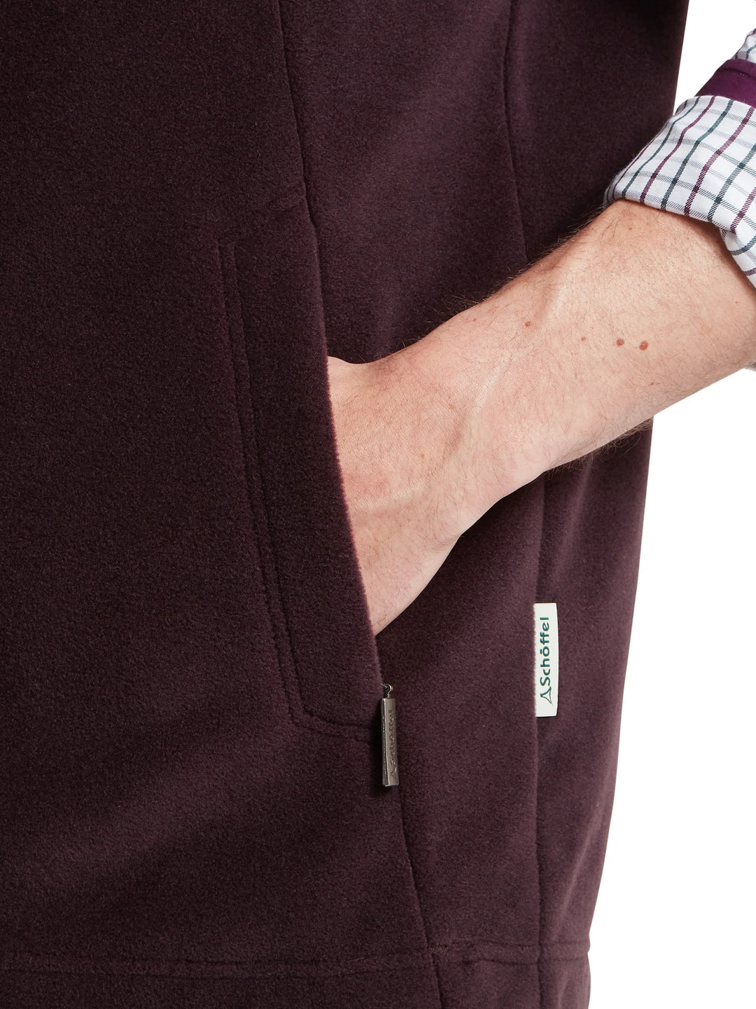 Schoffel Oakham Fleece Gilet Port