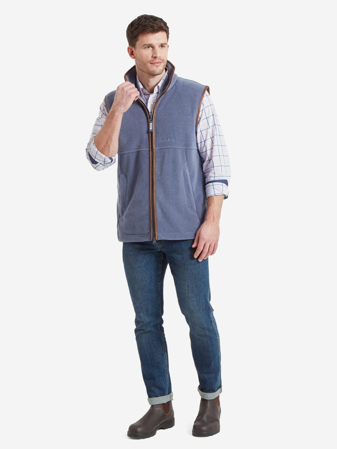 Schoffel Oakham Fleece Gilet Storm Blue