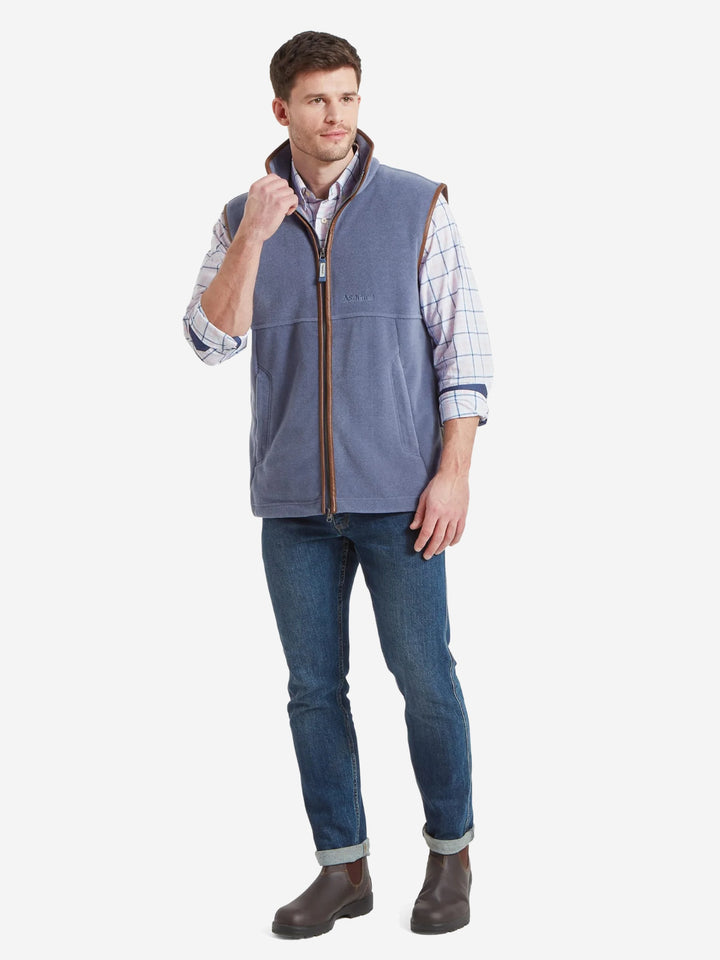 Schoffel Oakham Fleece Gilet Storm Blue