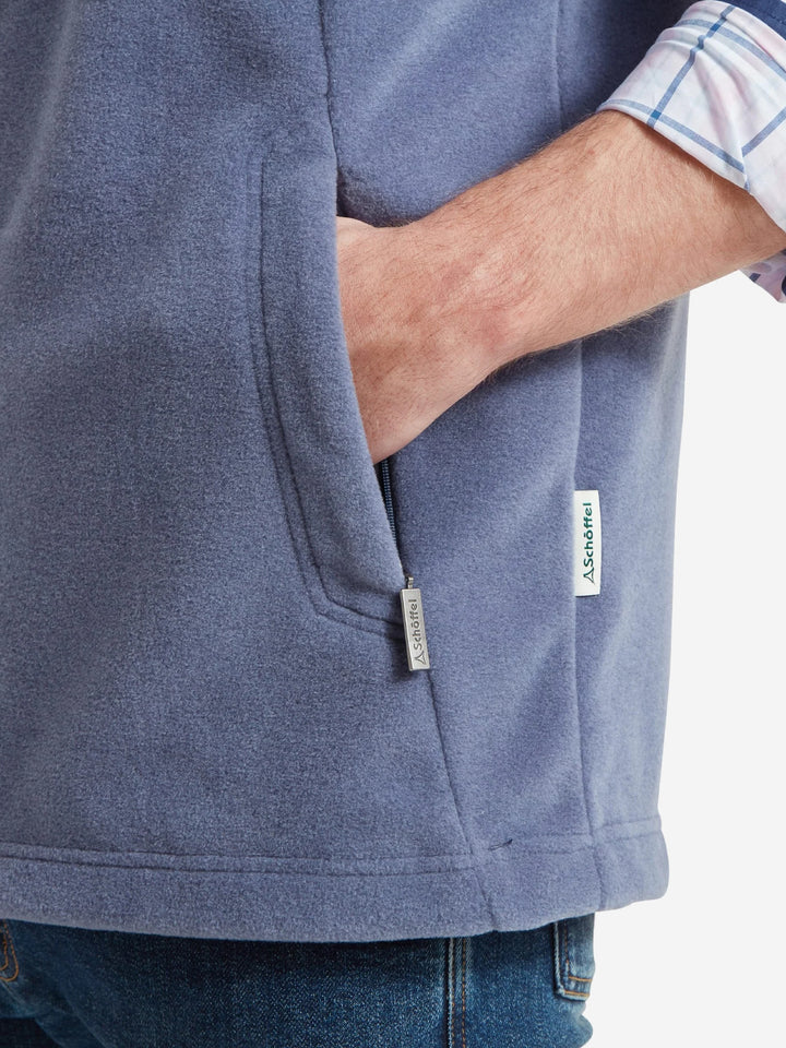 Schoffel Oakham Fleece Gilet Storm Blue