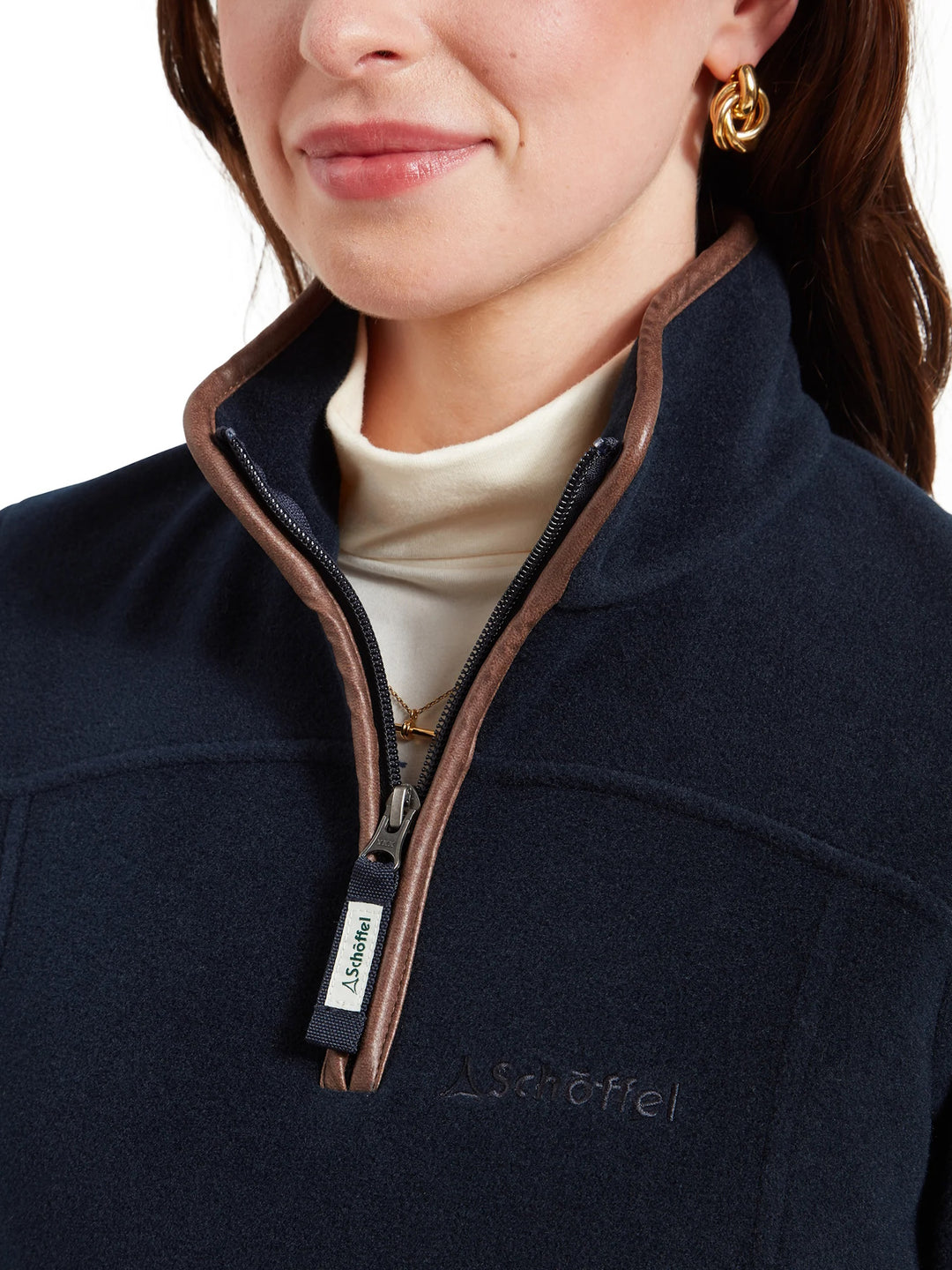 Schoffel Tilton Quarter Zip Fleece Navy