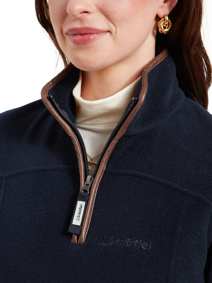 Schoffel Tilton Quarter Zip Fleece Navy