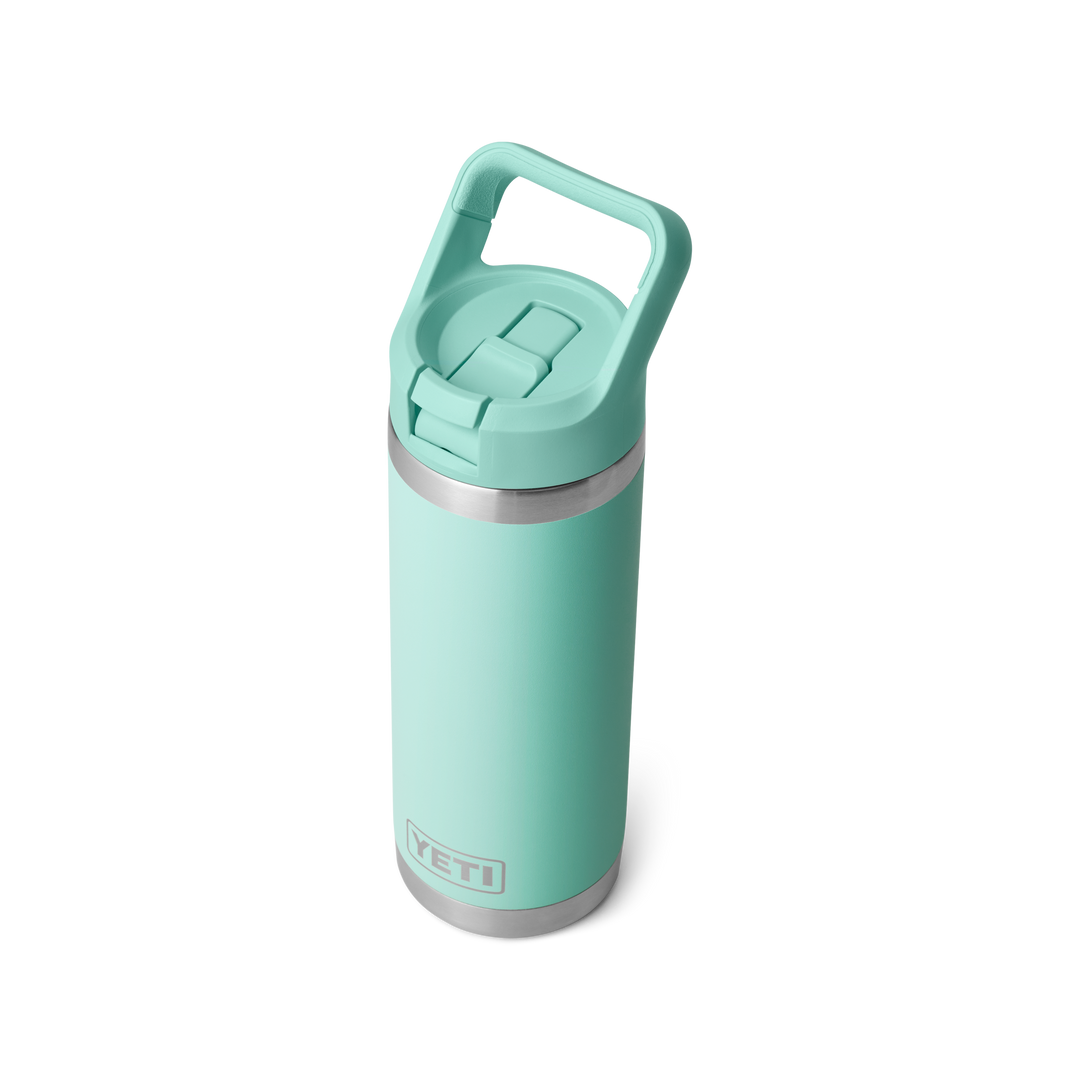 YETI Rambler 18oz (532ml) Flip-Straw Bottle - Seafoam