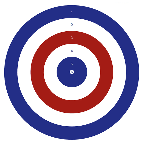Paper Targets Coloured - Pack of 100