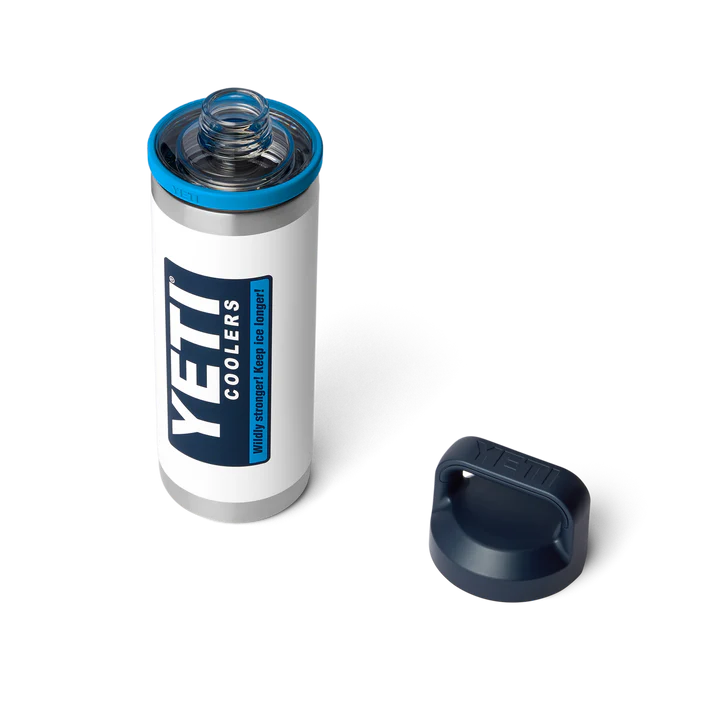 YETI Rambler 18 oz (532 ml) Bottle - White/Blue