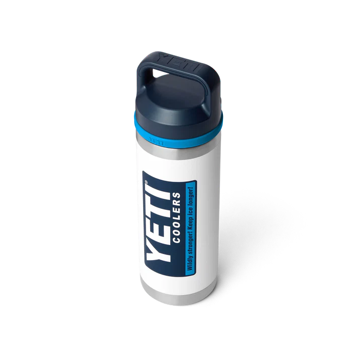 YETI Rambler 18 oz (532 ml) Bottle - White/Blue