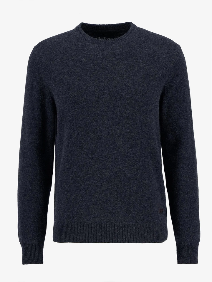 Barbour Essential Patch Crew Jumper Charcoal