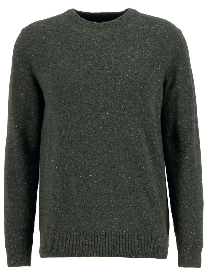 Barbour Essential Tisbury Crew Neck Forest Green