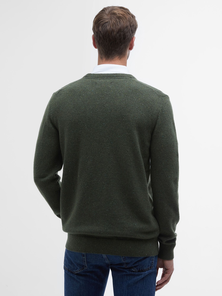 Barbour Essential Tisbury Crew Neck Forest Green