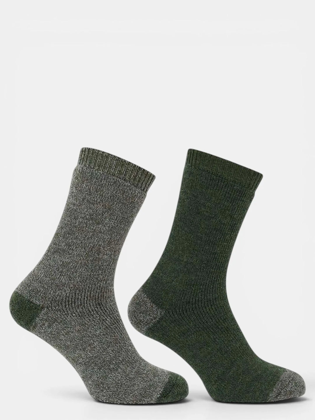 Hoggs Twin Pack Short Welly Socks Tweed/Loden