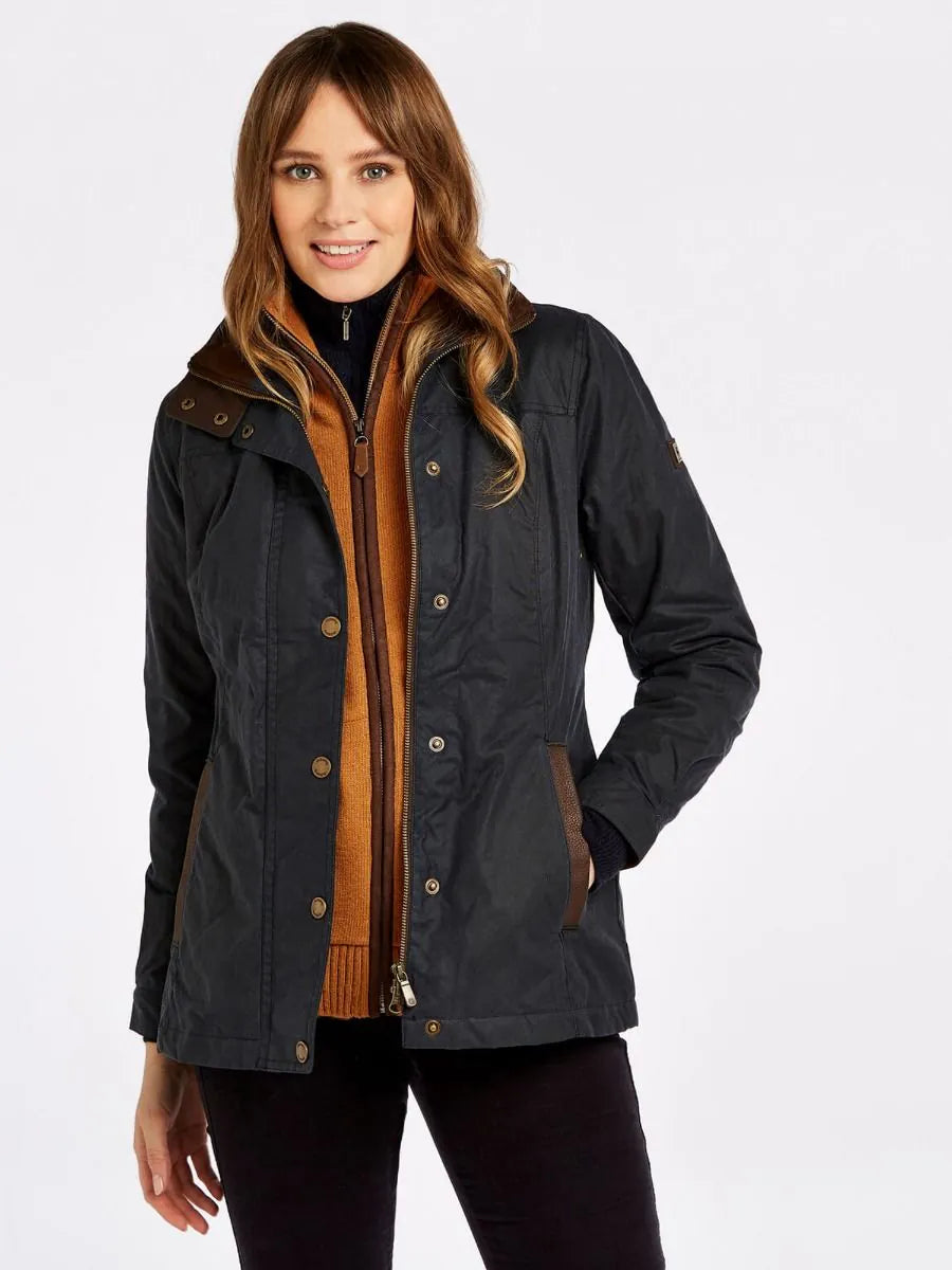 Dubarry Mountrath Waxed Cotton Jacket Navy