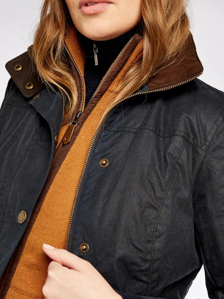 Dubarry Mountrath Waxed Cotton Jacket Navy