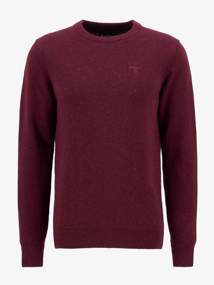 Barbour Essential Tisbury Crew Jumper Ruby