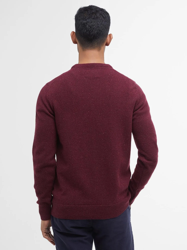 Barbour Essential Tisbury Crew Jumper Ruby