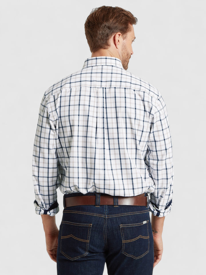 Schoffel Brancaster Classic Shirt Oxford Navy Check