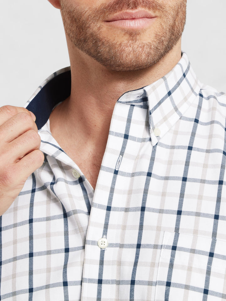 Schoffel Brancaster Classic Shirt Oxford Navy Check