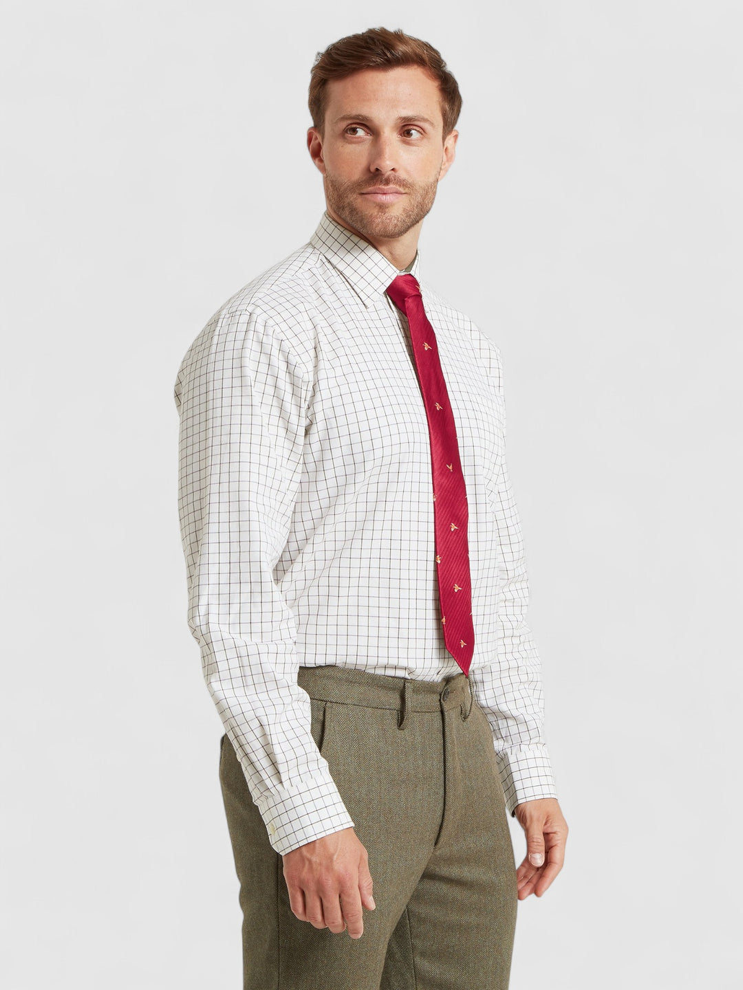 Schoffel Burnham Tattersall Classic Shirt Olive