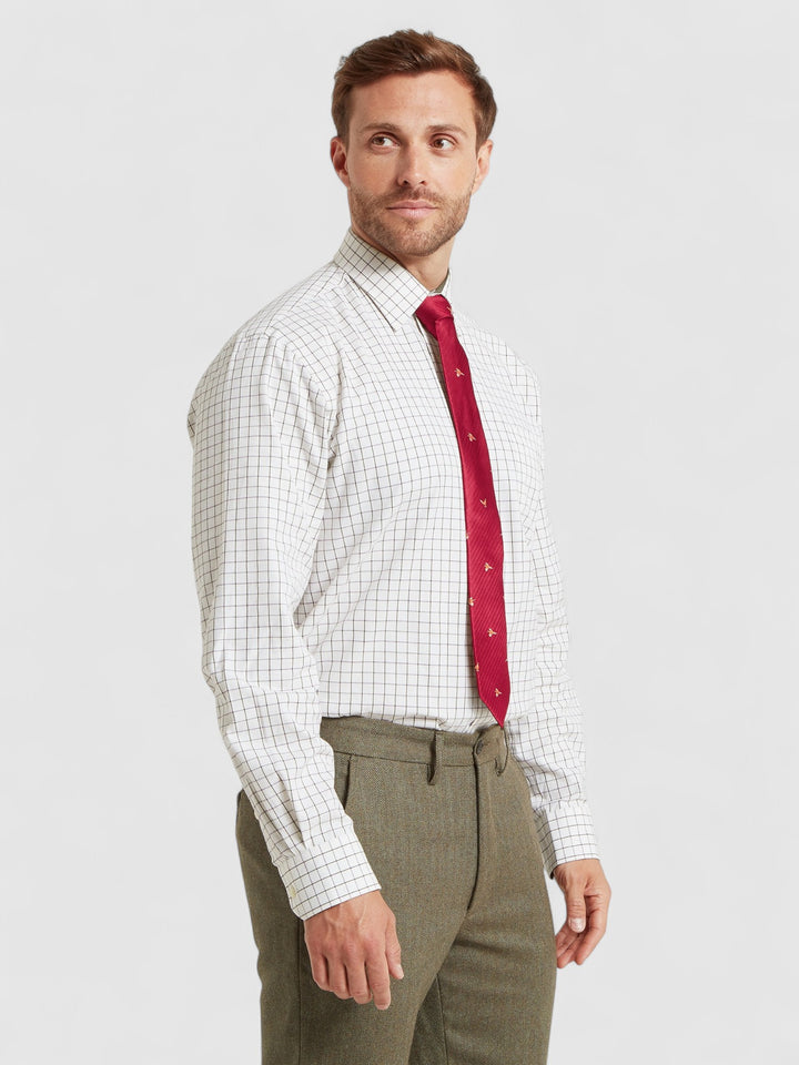 Schoffel Burnham Tattersall Classic Shirt Olive
