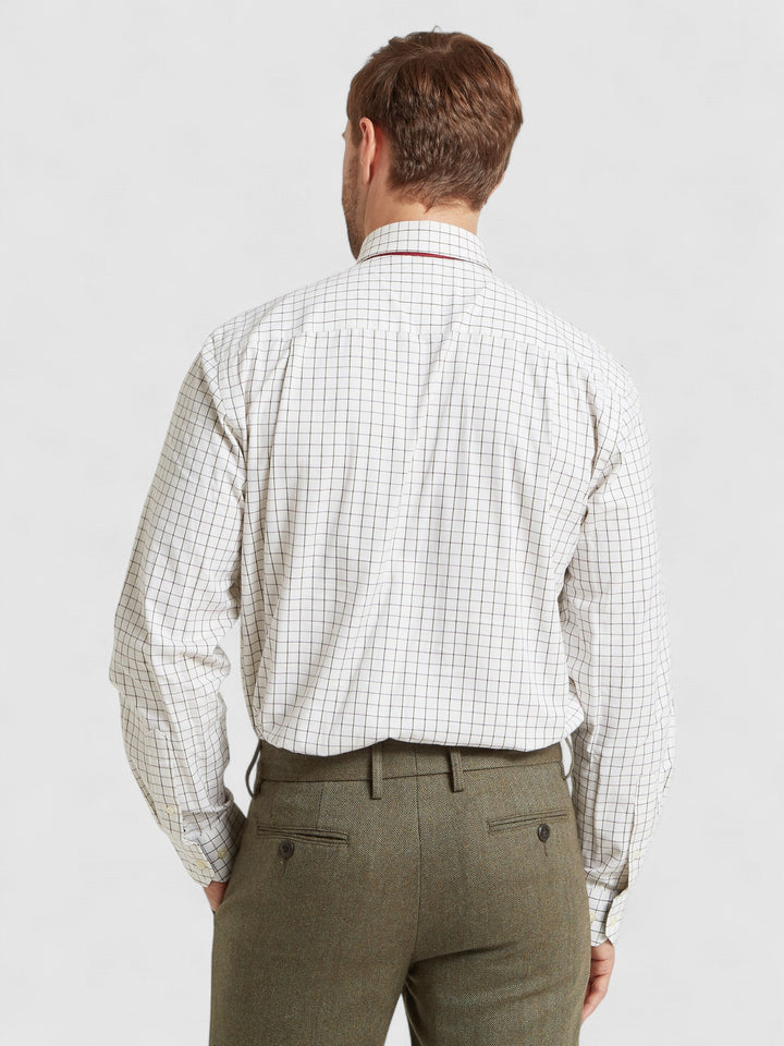 Schoffel Burnham Tattersall Classic Shirt Olive
