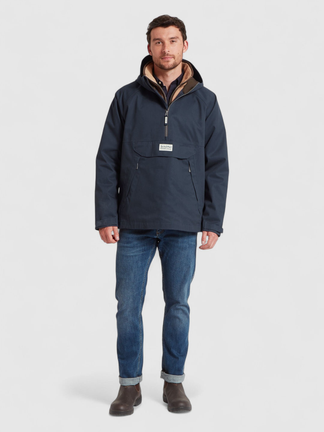 Schoffel Overton Waterproof Anorak Navy