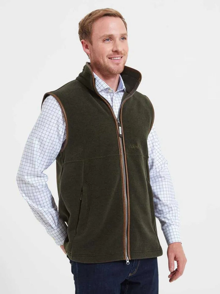 Schoffel Oakham Fleece Gilet Dark Olive