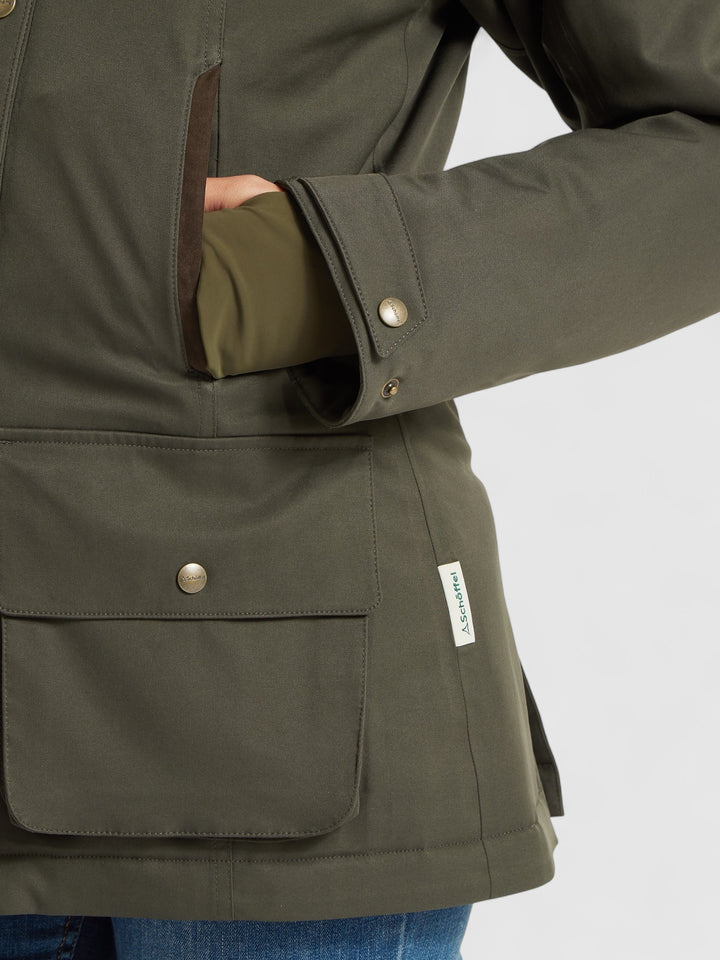 Schoffel Langton Country Coat Dark Woodland