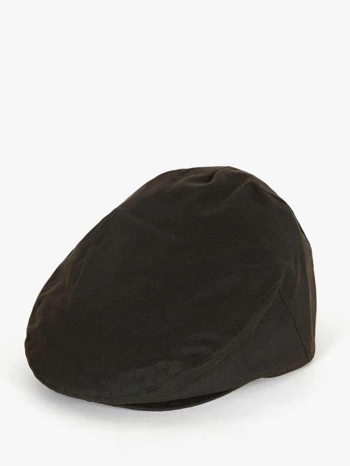 Barbour Wax Flat Cap Olive