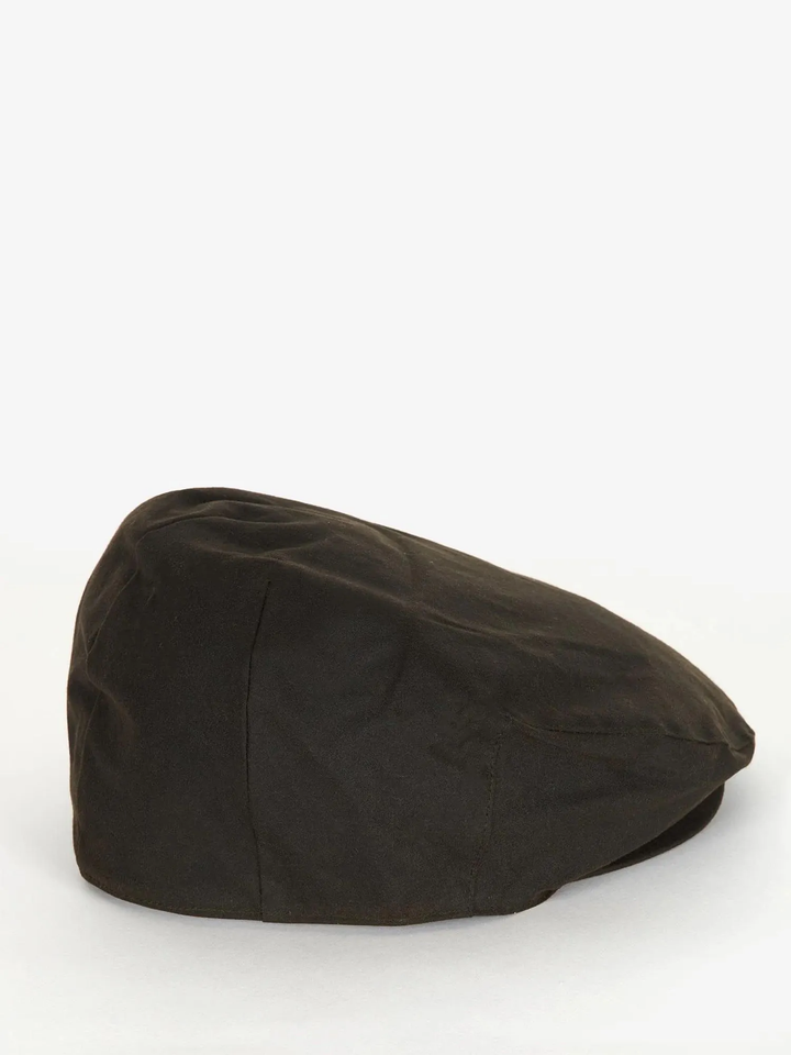 Barbour Wax Flat Cap Olive
